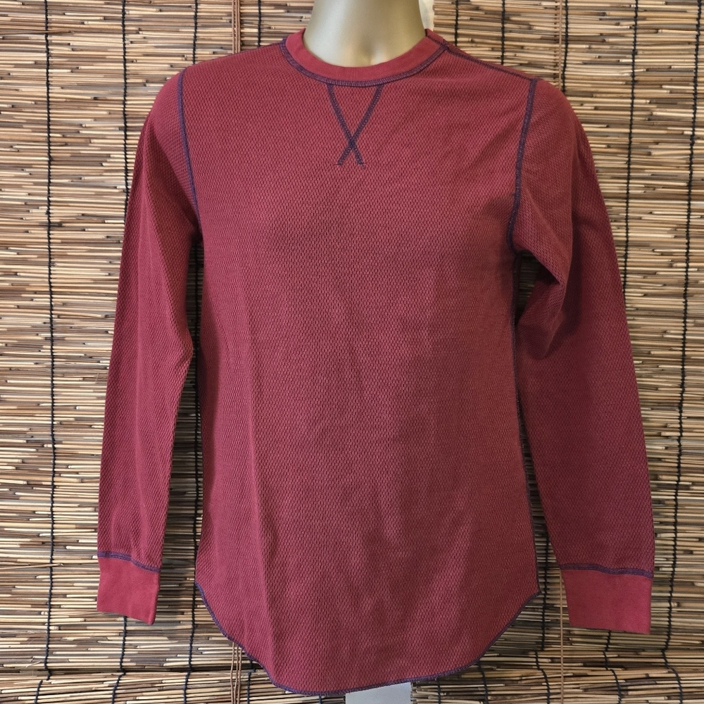 Red Thermal Long Sleeve Shirt